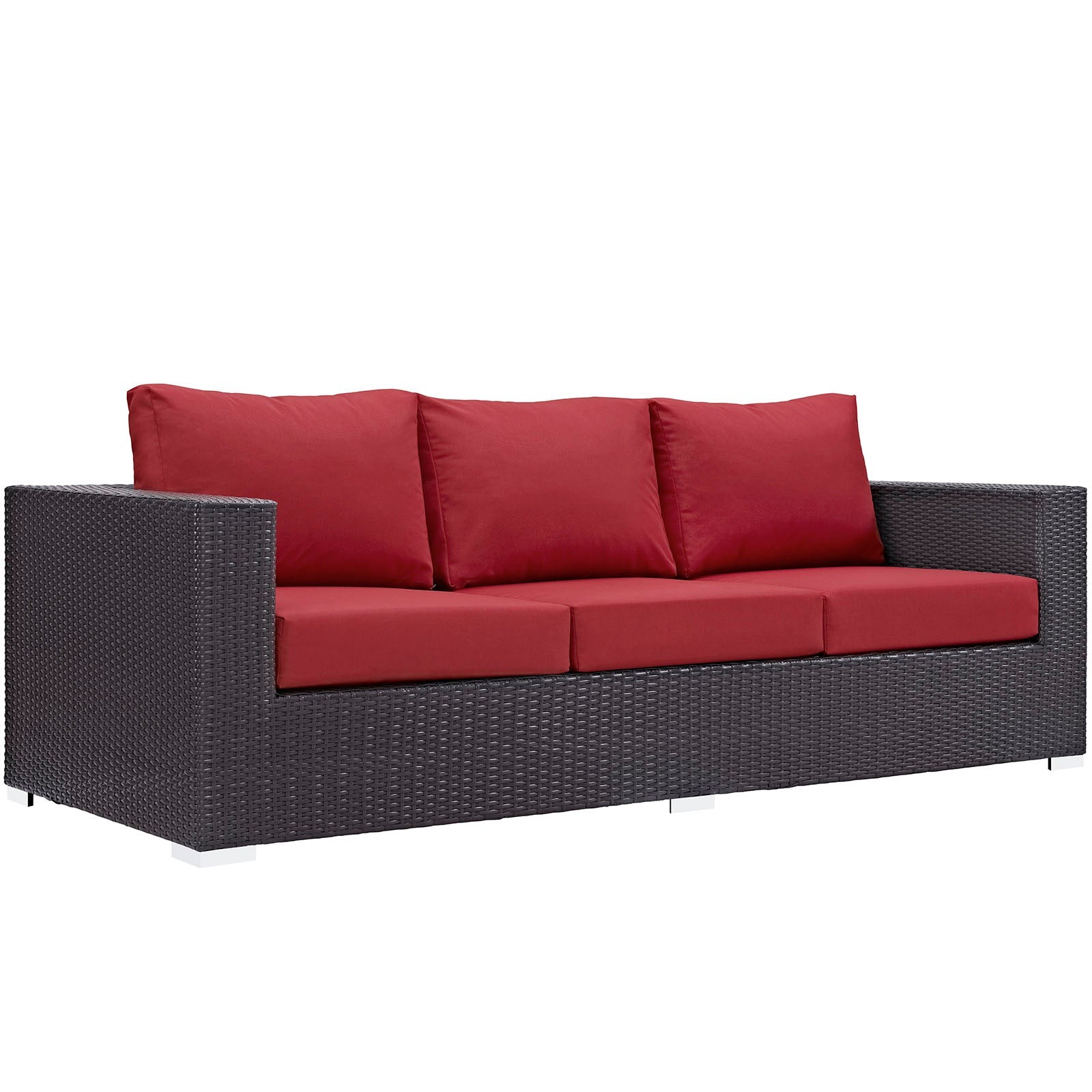 Convene Outdoor Patio Sofa EEI-1844-EXP-RED