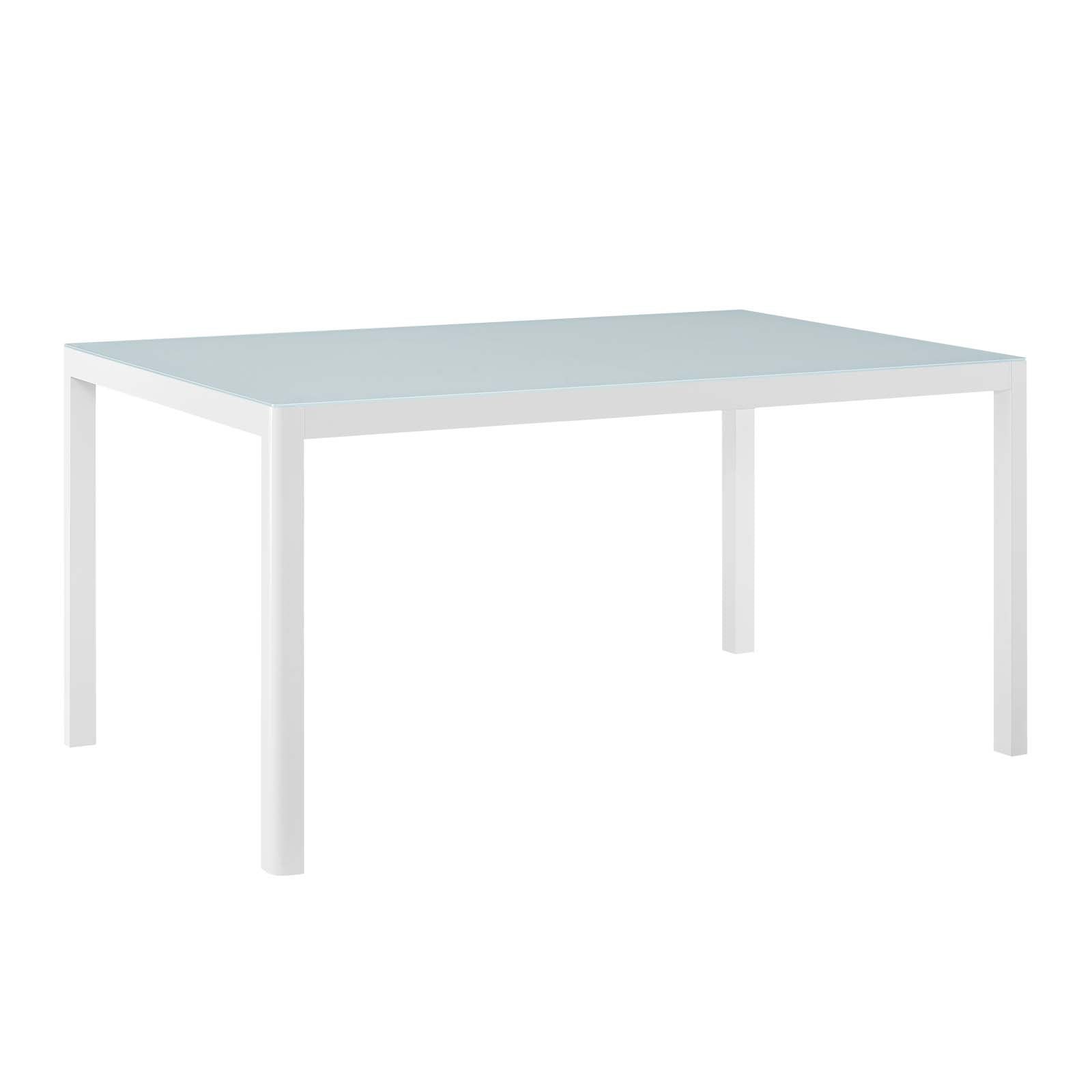 Raleigh 59″ Outdoor Patio Aluminum Dining Table