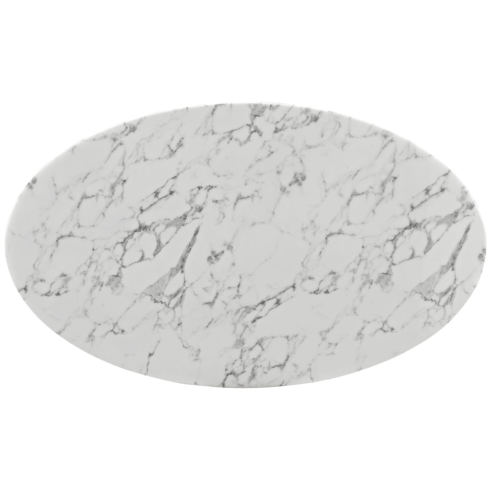 Lippa 60″ Oval Artificial Marble Dining Table