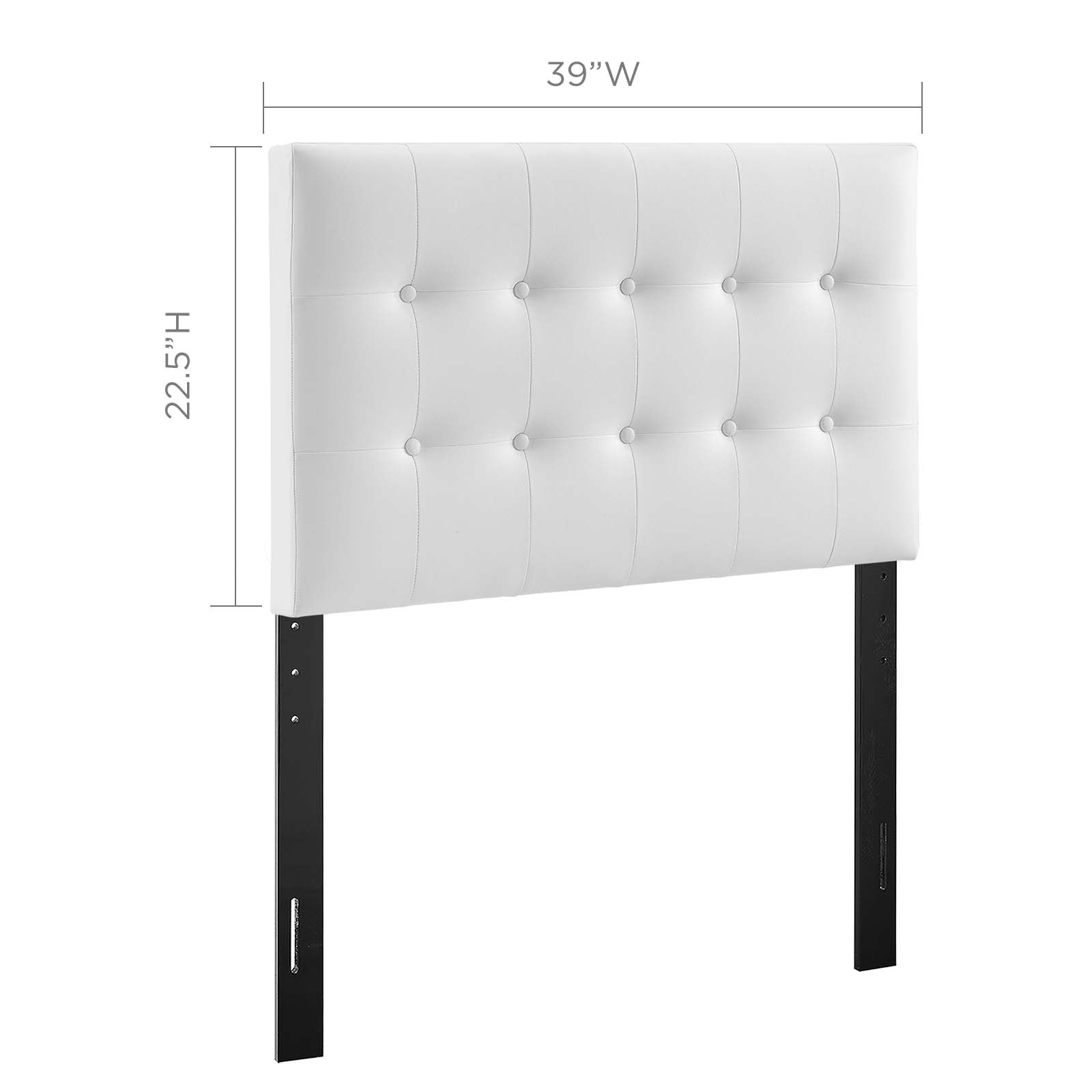 Emily Twin Upholstered Vinyl Headboard