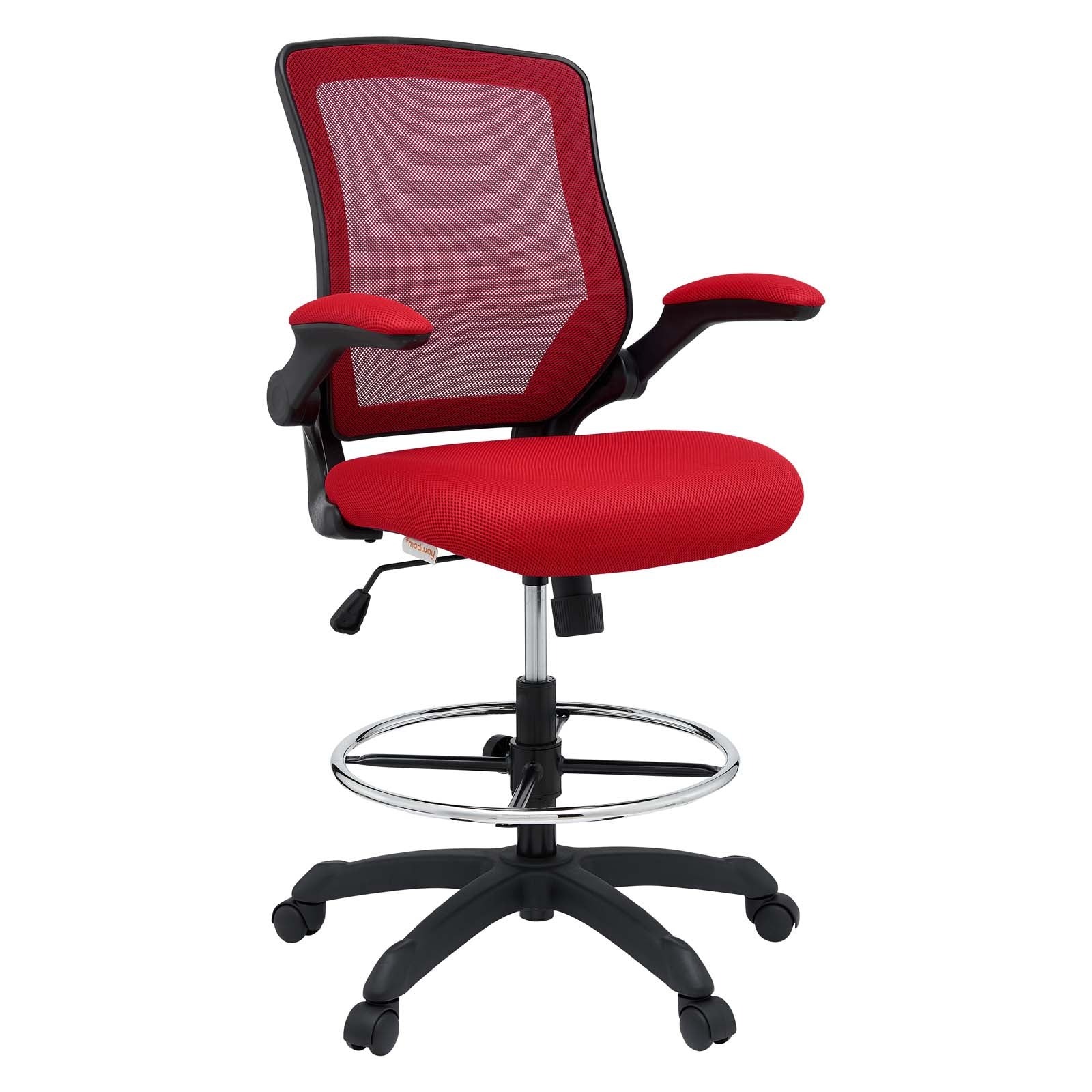 Veer Drafting Stool – Red EEI-1423-RED