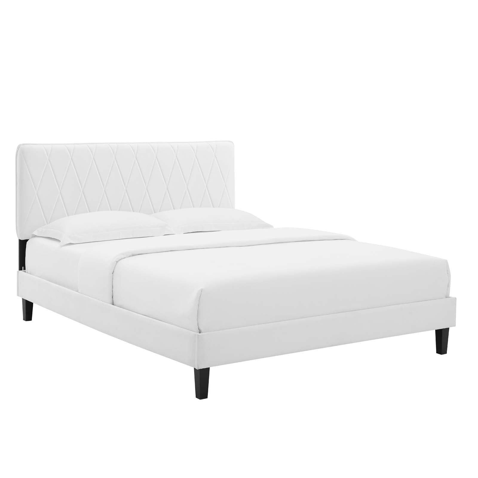 Phillipa Performance Velvet Full Platform Bed