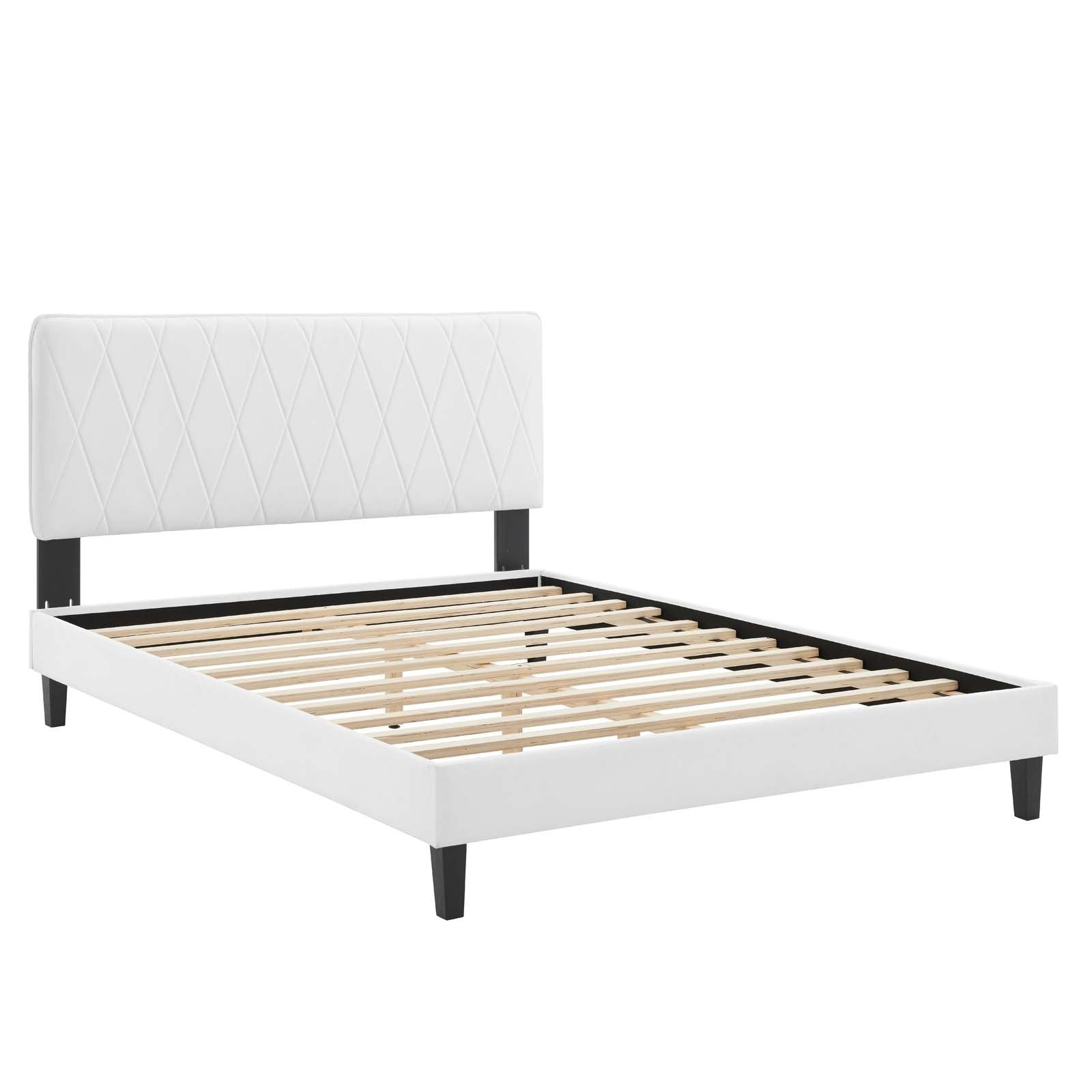 Phillipa Performance Velvet Full Platform Bed